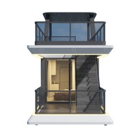 Capsule hôtelière mobile de luxe moderne pour camping et complexe, conception détachable à montage facile, 20ft 40ft