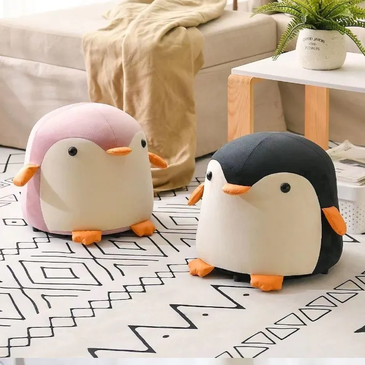 Flanell Cartoon Pinguin Hocker Netter Hocker für Kinder