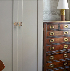 <b>Single</b>-Hole Zinc Alloy Round Drawer Cabinet Door Handle Modern Style for Kitchen Bedroom Bathroom Dresser Use Easy Installation - Product Image 1