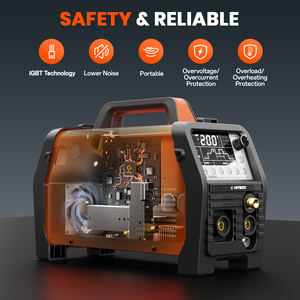 HITBOX TIG200PRO : Soudeuse numérique 6-en-1 avec support TIG ACDC <span class=keywords><strong>à</strong></span> <span class=keywords><strong>froid</strong></span> pour souder l'aluminium - Product Image 3