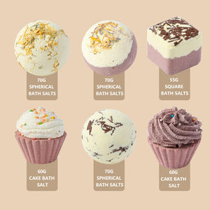 Prix de gros 6 pièces Bombes de bain écologiques biologiques <span class=keywords><strong>3</strong></span> designs de gâteaux spéciaux Ingrédients 100% naturels Vegan Prêt Logo personnalisé - Product Image 2