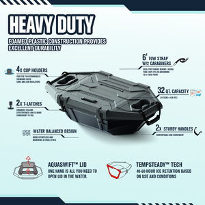 Rockbrook Chất lượng cao Thiết kế hiện đại PE không thấm nước Hộp mát mới Land nước nổi & khô lưu trữ tàu thiết kế mới Ice Cooler - Product Image 5