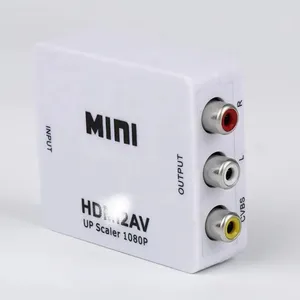 Großhandel Mini HD zu AV RCA Konverter HD HDTV2AV Audio Video Konverter 1080P