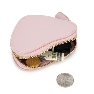 Porte-monnaie personnalisé en cuir Pu pour femme, porte-monnaie joyeux saint-valentin, Logo personnalisé, en forme de cœur - Product Image 5