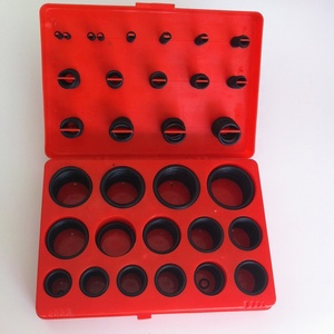 <span class=keywords><strong>Kit</strong></span> di Riparazione con O-ring in Silicone Rosso VMQ, Guarnizioni NBR 90 Shore per Escavatori e Sistemi Idraulici - Product Image 1