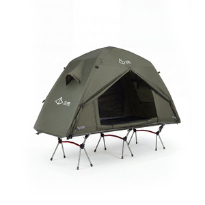 Beiyin Outdoor Tent 1-2 Person <b>Double</b> Layer Rainproof Windproof Portable Foldable <b>Camping</b> Tent For Fishing Motorcycle Travel - Product Image 5