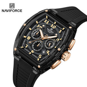 Original NAVIFORCE 6118 New Men's Trend Sports Multifunctional Chronograph <b>Watch</b> Silicone Strap Luminous Hands Men <b>watches</b> - Product Image 3