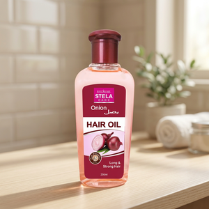 Huile capillaire à l'oignon, huile naturelle à base de plantes pour le soin des cheveux, soin nourrissant du cuir chevelu et routine de soin quotidienne des cheveux - Product Image 3