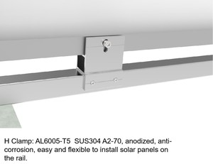 Solar System Vertical Panels - Fence with Mounting <b>Bracket</b>/Mounting for Home PV Farms - Product Image 6