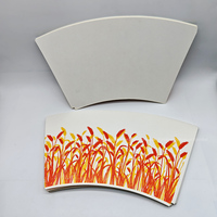170-400 Gobelet en papier pour ventilateurs jetables en PE GSM, impression flexographique 4-8 couleurs pour café et thé