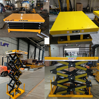 Plateforme élévatrice à ciseaux hydraulique pour matériaux, table élévatrice à ciseaux stationnaire pour charges lourdes