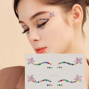 Gioielli Personalizzati per Viso, Corpo e Sopracciglia, Adesivi per Tatuaggi Temporanei 5D Impermeabili ed Ecologici, Eyeliner Sexy Francese - Product Image 3