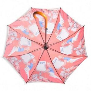 Suppliers Wholesale 30 Inch <b>Large</b> Windproof Prints Big Luxury Promotional Branded Custom Golf <b>Umbrella</b> With Logo - Product Image 5