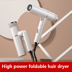 Pengering rambut lipat, pengering rambut elektrik portabel, desain dapat dilipat, kecepatan tinggi - Product Image 2