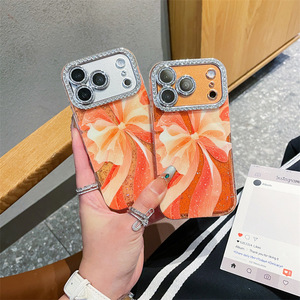 <span class=keywords><strong>Custodia</strong></span> per telefono in poliestere antiurto di lusso per ragazze, all'ingrosso, per <span class=keywords><strong>Redmi</strong></span> <span class=keywords><strong>Note</strong></span> <span class=keywords><strong>8</strong></span> <span class=keywords><strong>Pro</strong></span>, con diamanti arancioni, vestibilità perfetta al 100% - Product Image 6