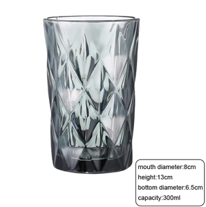 Carafe en verre bleu de luxe 300 ml avec tasses – Ensemble cadeau pour eau, jus, thé glacé et vaisselle de dessert - Product Image 6