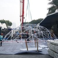 Tentes de salon commerciales personnalisées de 20m 25m 50m Tente dôme d'entrepôt d'exposition de grands événements Tente industrielle dôme en PVC