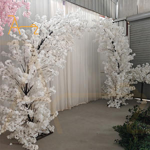Arcos de Sakura Simulados para Decoración de Bodas Occidentales, Puerta Redonda de Flores, Decoración para Iglesia o Jardín, Flores Artificiales - Product Image 5