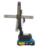 Projecteur portatif à main 1600LM LED Lumière de travail IP44 Étanche Batterie rechargeable Pack CRI 70 Bureau Réparation automobile Urgence