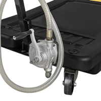 Osate - Drain d'huile à profil bas de 17 gallons avec pompe manuelle pour réparation automobile
