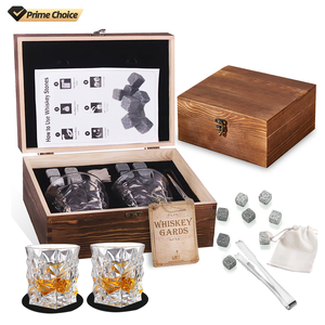 LATROU Coffret Cadeau Idéal <span class=keywords><strong>pour</strong></span> Papa ou Mari - Pierres à <span class=keywords><strong>Whisky</strong></span> en <span class=keywords><strong>Granit</strong></span> et Verres avec Boîte en Bois <span class=keywords><strong>pour</strong></span> Refroidir le <span class=keywords><strong>Whisky</strong></span> - Product Image 2