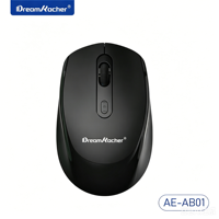 Souris optique sans fil Dream Kacher Mini avec rétroéclairage LED, récepteur USB 2,4 GHz, câble Type C, piles AA, 4 boutons, ergonomique