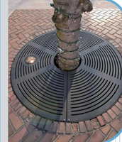 Grille d'arbre en acier découpée au laser sur mesure, grille décorative pour arbre, protection d'arbre en acier au carbone / acier inoxydable pour jardin paysager