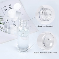 120ml 4oz emballage cosmétique transparent toner pour le corps huiles de massage crème lotion bouteille avec bouchon de disque