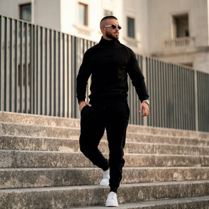 Conjunto Deportivo de Dos Piezas para Hombre, Ecológico, Resistente al Viento, de Poliéster/Algodón, Personalizado OEM, para Correr y Trotar - Product Image 1