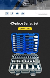 Juego de Herramientas American Blue Dot Tools de 43 Piezas, Serie <span class=keywords><strong>E</strong></span> en Forma de Flor, Juego de Llaves de Destornillador de Seis Puntas Extendidas Serie T - Product Image 5