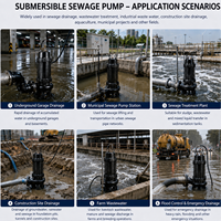 Kompakte Tauchpumpe aus Gusseisen 1PS 0,75KW Abwasserpumpe für Tiefgaragen-Hochwasserschutz 220V