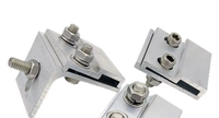 Yuxin Anodized 470 Angle Chi Clamp Aluminium Magnésium Manganèse Plaque de guidage pour toiture photovoltaïque en tuiles de acier coloré avec fixation sécurisée