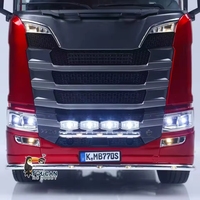 Camion tracteur RC hydraulique 6x6 Kabolite 770S, télécommande 4 canaux, portée de 30 m, boîte de vitesses à 2 vitesses en métal, échelle 1:14, chargeur