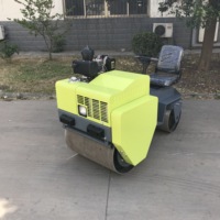 Rouleau vibratoire à double tambour de 0,8 à 1 tonne avec moteur de pompe hydraulique et roulement 70 Hz 6 kW pour la construction