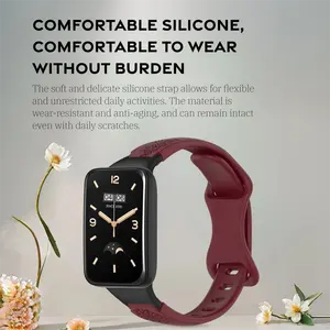 Bracelet à motif de pissenlit pour <span class=keywords><strong>Xiaomi</strong></span> <span class=keywords><strong>Mi</strong></span> <span class=keywords><strong>Band</strong></span> <span class=keywords><strong>7Pro</strong></span>, bracelet de remplacement en Silicone pour le sport, respectueux de la peau, accessoires de montre pour femme - Product Image 3