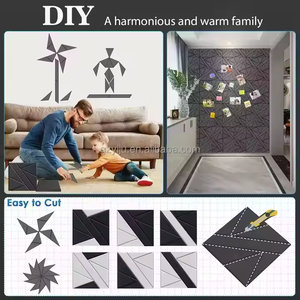 Tùy chỉnh thiết kế hiện đại bảng cách âm, tường sợi Polyester cách âm, Bảng trang trí tường mật độ cao - Product Image 4