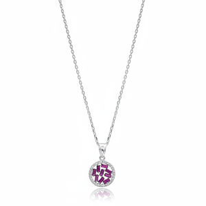 Diseño redondo Zircon y rubí Baguette piedra forma encanto joyería turca hecha a mano al por mayor 925 joyería de plata esterlina - Product Image 2