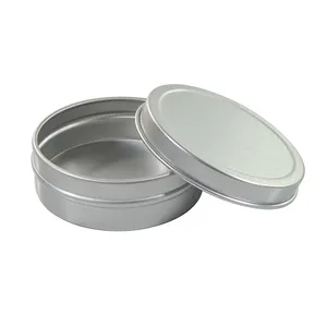 food tin tanks empty metal candle jars 5ml-1000ml cosmetic cream metal aluminum jar with slide lid