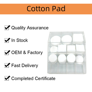 Tampons démaquillants en <span class=keywords><strong>coton</strong></span>, nettoyant carré jetable pour le visage, <span class=keywords><strong>coton</strong></span> biologique biodégradable - Product Image 2