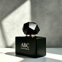 Flacon pulvérisateur noir mat personnalisé de 30 ml, 50 ml, 100 ml, flacon de parfum en verre unique, flacon vide, boîte de luxe