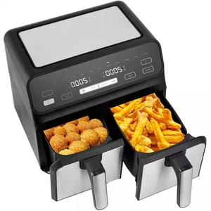 Friteuses à air <span class=keywords><strong>grande</strong></span> <span class=keywords><strong>capacité</strong></span> avec double panier 4L 4L sans huile, friteuses électriques, four à air - Product Image 2