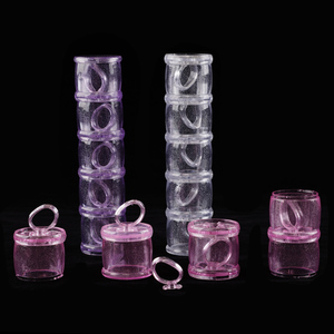 Soporte de exhibición con forma de bambú para puntas de uñas, base de entrenamiento DIY para manicura y arte de uñas - Product Image 1