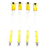 Lanières personnalisées en nylon et polyester avec clip détachable, lanières personnalisées imprimées par transfert de chaleur par sublimation de teinture