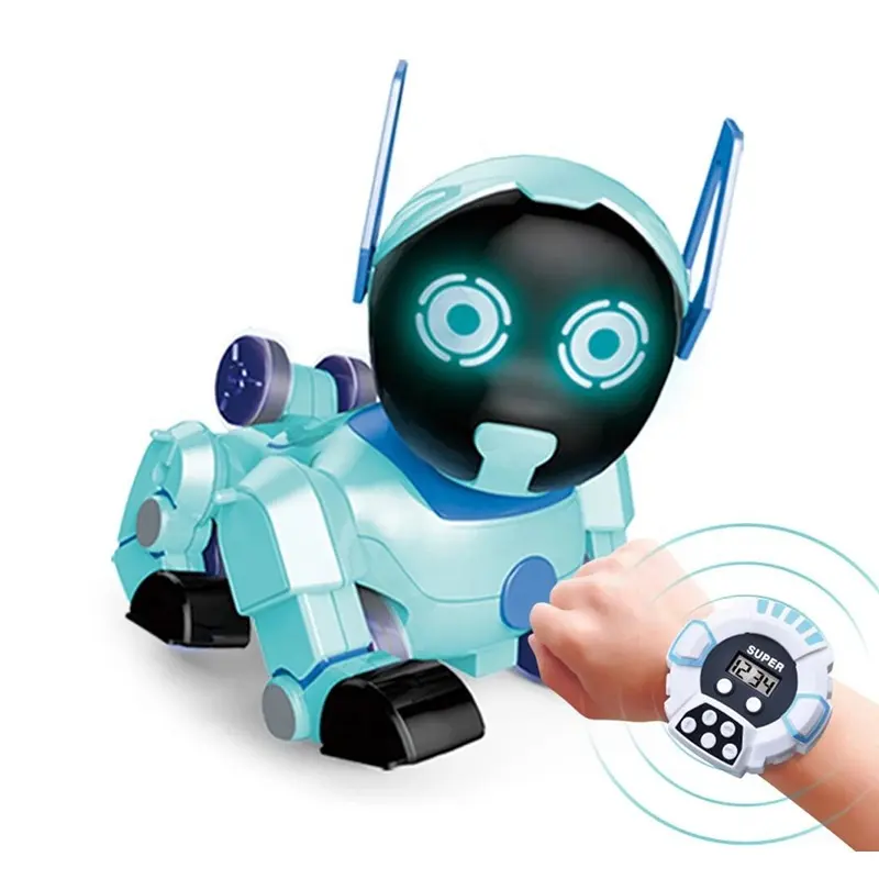 New item rc remote control robot intelligent robot dog with smart watch induction control for kids radio control toys puppy
