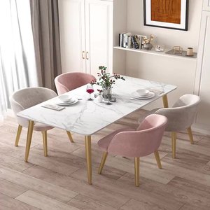 Light Luxury Modern Rock Slab Dining <b>Table</b> for Home School Apartment Restaurant Use - Product Image 1