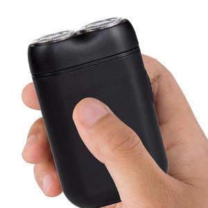 เครื่องโกนหนวดไฟฟ้าแบบพกพา 2 หัว สำหรับผู้ชาย กันน้ำ IPX7 ใช้ได้ทั่วโลก ชาร์จซ้ำได้ แบตเตอรี่ใช้งานได้นาน 7 วัน - Product Image 1