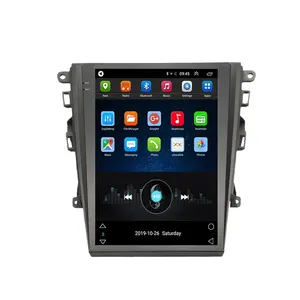 Navegação GPS Android para tela vertical de Tesla, som estéreo para carro, DVD player para Ford Mondeo Fusion 2013-2017 de 13,8 polegadas