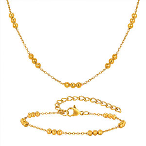 Parures de bijoux de luxe en acier inoxydable 316L plaqué or 18 carats, inaltérables et résistantes à la décoloration, haute qualité, pour femmes - Product Image 5