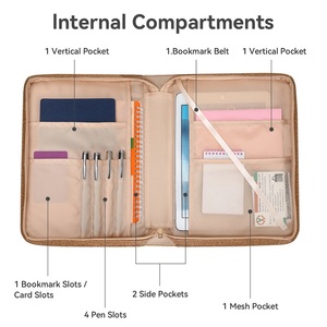 Bolsa de Almacenamiento para Biblia con Logotipo Personalizado, Bajo Pedido Mínimo, con Cinturón Marcador, Cuero PU, para Viajes al Aire Libre y Fin de Semana - Product Image 4