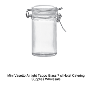 Mini pot en verre hermétique 7 cl avec couvercle - Product Image 2